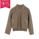 【15%OFFクーポン対象】エルメス HERMES ショートジャケット エトゥープ 革ジャン 衣料品 アウター ディアスキン レディース ブラウン系 4H120...