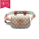 【15%OFFクーポン対象】グッチ GUCCI バンブー 1947 ミニ ベルトバッグ ウエストバッグ ボディバッグ バッグ PVCコーティングキャンバス レザ...