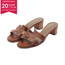 【20%OFFクーポン対象】エルメス HERMES オアジス ミュール 靴 レザー レディース ブラウン系 【中古】【0508-20cp】(4)