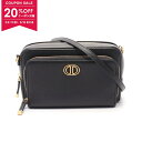 【20%OFFクーポン対象】ディオール Dior カロ ダブルポーチ ショルダーバッグ バッグ レザー レディース ブラック系 S7431UBAE 【中古】【0...