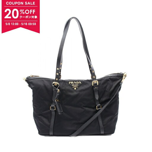【20%OFFクーポン対象】プラダ PRADA TESSUTO+SAFFIANO トートバッグ バッグ ナイロン サフィアーノレザー レディース ブラック系 1BG253 【中古】【0508-20cp】 【20%OFFクーポン対象】プラダ PRADA TESSUTO+SAFFIANO トートバッグ バッグ ナイロン サフィアーノレザー レディース ブラック系 1BG253 【中古】【0508-20cp】
