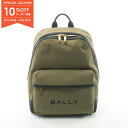 【10%OFFクーポン対象】バリー BALLY Bar リュックサック バックパック バッグ キャンバス レザー メンズ カーキ系 / ブラック系 6306641 【新品】【0523-10cp】(4)