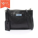 【10%OFFクーポン対象】プラダ PRADA GLACECALF ショルダーバッグ バッグ レザー レディース ブラック系 1BH113 【中古】【0523-10cp】
