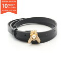 【10%OFFクーポン対象】ディオール Dior ビー ベルト 衣料品 レザー GP / フェイクパール レディース ブラック系 【中古】【0523-10cp】