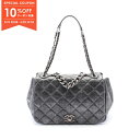 【10%OFFクーポン対象】シャネル CHANEL マトラッセ ショルダーバッグ バッグ レザー レディース グレー系 【中古】【0523-10cp】(4)