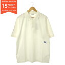 【15%OFFクーポン対象】バーバリー BURBERRY ポロシャツ 衣料品 トップス コットン レディース ホワイト系 8083329XL 【新品】【0523...