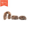 【15%OFFクーポン対象】マックスマーラ MAX MARA CERSON NOVELAA アクセサリー フォックスファー レディース ブラウン系 【中古】【0...