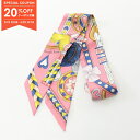 【20%OFFクーポン対象】エルメス HERMES ツイリー Harnais de Coeur スカーフ 衣料品 シルク シルク レディース ピンク系 / マル...