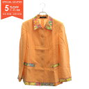 【5%OFFクーポン対象】レオナールファッション LEONARD FASHION シャツジャケット 長袖シャツ 衣料品 トップス レディース オレンジ系 0371420 【中古】(4)