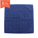 【5%OFFクーポン対象】エルメス HERMES カレタオル ステアーズ マリン タオル 衣料品 コットン メンズ レディース ネイビー系 【中古】