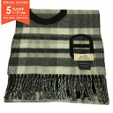 【5%OFFクーポン対象】エルメス HERMES カシミヤマフラー タータン・マイヨン マフラー 衣料品 カシミヤ レディース ブラック系 【中古】
