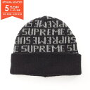 【5%OFFクーポン対象】シュプリーム Supreme REFLECTIVE REPEAT ニットキャップ 帽子 アクリル メンズ ブラック系 / グレー系 【...