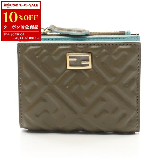 【10%OFFクーポン対象】フェンディ FENDI スリムバゲット FF柄 二つ折り財布 財布 レザー レディース ブラウン系 / ブルー系 8M0506AT00F1PQH 【新品】【0604-10cp】 【10%OFFクーポン対象】フェンディ FENDI スリムバゲット FF柄 二つ折り財布 財布 レザー レディース ブラウン系 / ブルー系 8M0506AT00F1PQH 【新品】【0604-10cp】