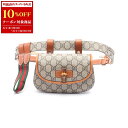 【10%OFFクーポン対象】グッチ GUCCI バンブー 1947 ミニ ベルトバッグ GGキャンバス ウエストバッグ ボディバッグ バッグ PVCコーティングキャンバス レザー レディース ベージュ系 / ブラウン系 681137 【中古】【0604-10cp】(4)