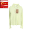 【15%OFFクーポン対象】バーバリー BURBERRY ポロシャツ 衣料品 トップス レーヨン レディース グリーン系 8041065 【中古】【0604-1...