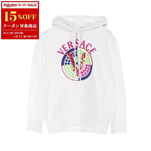 【15%OFFクーポン対象】ヴェルサーチ VERSACE パーカー 衣料品 トップス コットン レディース ホワイト系 / マルチカラー 1002804 【中古】【0604-15cp】 【15%OFFクーポン対象】ヴェルサーチ VERSACE パーカー 衣料品 トップス コットン レディース ホワイト系 / マルチカラー 1002804 【中古】【0604-15cp】