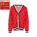 【15%OFFクーポン対象】グッチ GUCCI カーディガン 衣料品 トップス ウール メンズ レッド系 / ネイビー系 / ホワイト系 474319 【中古】【0604-15cp】