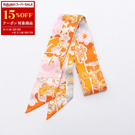 【15%OFFクーポン対象】エルメス HERMES ツイリー BINGATA スカーフ 衣料品 シルク シルク レディース オレンジ系 / ピンク系 / マルチカラー 【中古】【0604-15cp】 【15%OFFクーポン対象】エルメス HERMES ツイリー BINGATA スカーフ 衣料品 シルク シルク レディース オレンジ系 / ピンク系 / マルチカラー 【中古】【0604-15cp】