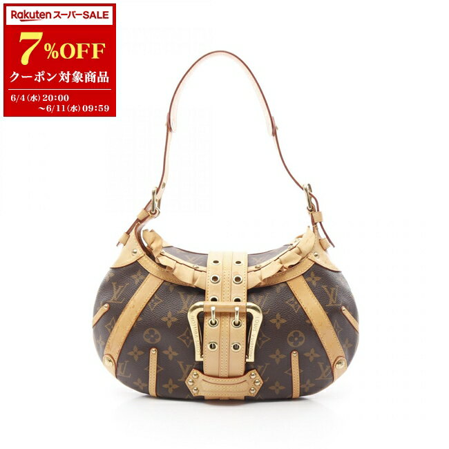 【7%OFFクーポン対象】ルイ・ヴィトン LOUIS VUITTON レオノール ショルダーバッグ バッグ PVCコーティングキャンバス レザー モノグラム レディース ブラウン系 M92394 【中古】