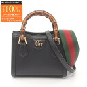 グッチ GUCCI ダイアナ ミニ バンブー トートバッグ バッグ レザー レディース ブラック系 702732U3ZDT1073 【新品】(4)