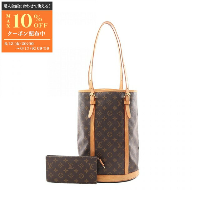 ルイ・ヴィトン LOUIS VUITTON ルイヴィトンショルダーバッグ バケットGM ショルダーバッグ バッグ PVCコーティングキャンバス レザー モノグラム レディース ブラウン系 M42236 【中古】