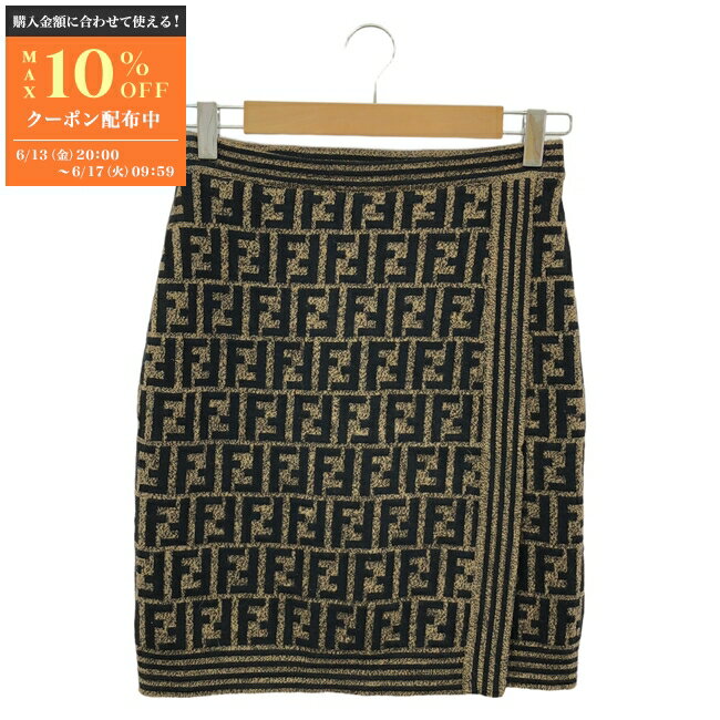 フェンディ FENDI スカート スカート 衣料品 ボトムス ウール レディース ブラウン系 【中古