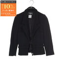 シャネル CHANEL ツイード 衣料品 アウター ウール ナイロン レディース ブラック系 P18113 【中古】