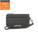クロムハーツ CHROME HEARTS ZPR CHG WRISTLET チェンジパース クロスパッチ コインケース 財布 レザー メンズ ブラック系 【中古...