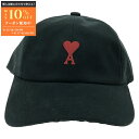 アミ AMI キャップ キャップ 帽子 コットン メンズ レディース ブラック系 【中古】