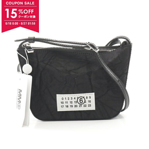 【15%OFFクーポン対象】エムエムシックス MM6 Numeric ショルダーバッグ バッグ ナイロン レザー メンズ レディース ブラック系 SB5ZI0008P6994T8013 【新品】【0618-15cp】 【15%OFFクーポン対象】エムエムシックス MM6 Numeric ショルダーバッグ バッグ ナイロン レザー メンズ レディース ブラック系 SB5ZI0008P6994T8013 【新品】【0618-15cp】