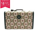【15%OFFクーポン対象】グッチ GUCCI GG柄 スーツケース バッグ キャンバス レザー レディース アイボリー系 / グリーン系 / マルチカラー 602675 【中古】【0618-15cp】(4)