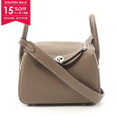 【15%OFFクーポン対象】エルメス HERMES リンディ ミニ エトゥープ ショルダーバッグ バッグ トリヨンクレマンス トリヨンクレマンス レディース ブラウン系 【中古】【0618-15cp】(4)