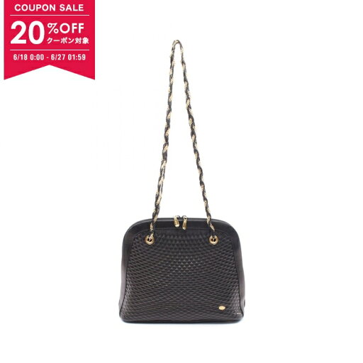 【20%OFFクーポン対象】バリー BALLY ショルダーバッグ バッグ レザー レディース ブラック系 【中古】【0618-20cp】 【20%OFFクーポン対象】バリー BALLY ショルダーバッグ バッグ レザー レディース ブラック系 【中古】【0618-20cp】