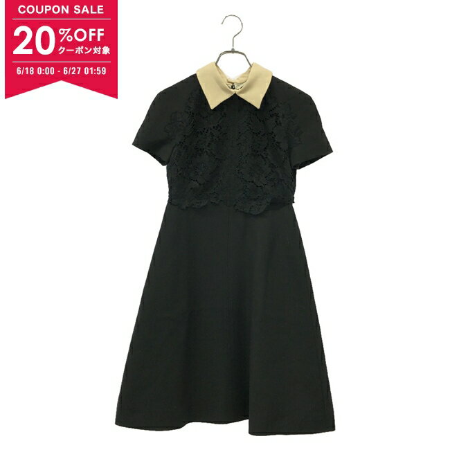 【20%OFFクーポン対象】ヴァレンチノ Valentino ワンピース(襟ブラック) ワンピース 