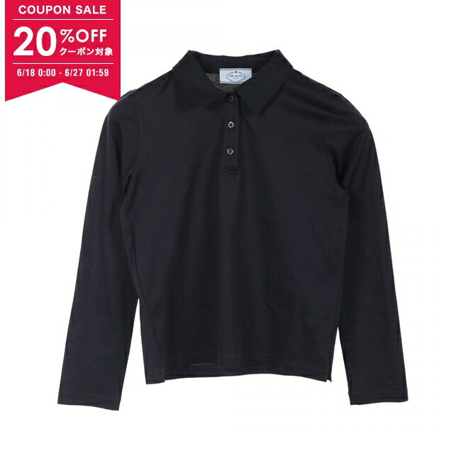 【20%OFFクーポン対象】プラダ PRADA ポロシャツ 衣料品 トップス コットン レディース 