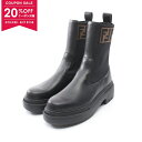 【20%OFFクーポン対象】フェンディ FENDI ドミノ ブーツ 靴 レザー レディース ブラック系 / ブラウン系 8T8457 【中古】【0618-20cp】(4)