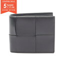 【5%OFFクーポン対象】ボッテガヴェネタ BOTTEGA VENETA カセット 札入れ 財布 レザー メンズ レディース ブラック系 743004VBWD2...