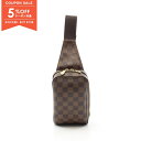 【5%OFFクーポン対象】ルイ・ヴィトン LOUIS VUITTON ジェロニモス ウエストバッグ ボディバッグ バッグ PVCコーティングキャンバス ダミエ メンズ レディース ブラウン系 N51994 【中古】(4)