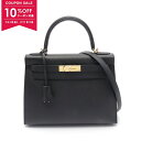 【10%OFFクーポン対象】エルメス HERMES ケリー28 ハンドバッグ バッグ ヴォーエプソン ヴォーエプソン レディース ブラック系 042319CC ...
