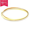 【10%OFFクーポン対象】カルティエ CARTIER トリニティ ブレスレット ブレスレット アクセサリー K18(イエローゴールド) K18WG(ホワイトゴ...