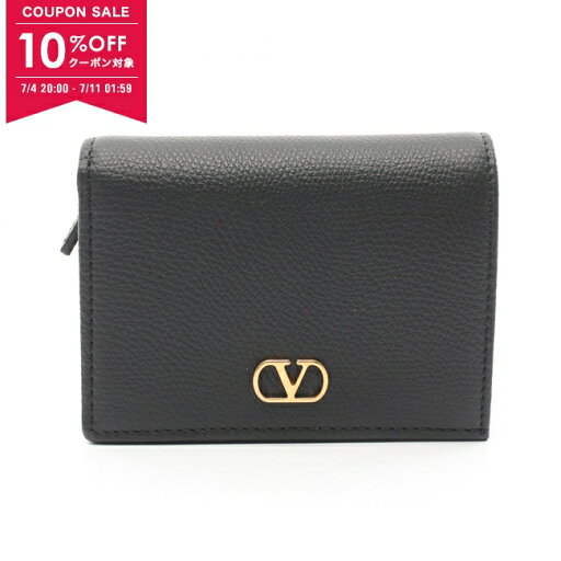 【10%OFFクーポン対象】ヴァレンティノ・ガラヴァーニ Valentino Garavani Vロゴ 二つ折り財布 財布 レザー レディース ブラック系 6W2P0AJ3SNP0NO 【新品】 【10%OFFクーポン対象】ヴァレンティノ・ガラヴァーニ Valentino Garavani Vロゴ 二つ折り財布 財布 レザー レディース ブラック系 6W2P0AJ3SNP0NO 【新品】