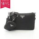 【15%OFFクーポン対象】プラダ PRADA TESSUTO SAFFIANO ショルダーバッグ バッグ ナイロン サフィアーノレザー メンズ レディース ブ...