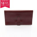 【15%OFFクーポン対象】エルメス HERMES セカンドバッグ クラッチバッグ バッグ カーフ(牛革) ボックスカーフ レディース ボルドー系 【中古】