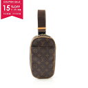 【15%OFFクーポン対象】ルイ・ヴィトン LOUIS VUITTON ポシェットガンジュ ウエストバッグ ボディバッグ バッグ PVCコーティングキャンバス ...