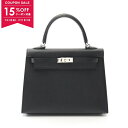 【15%OFFクーポン対象】エルメス HERMES ケリー25 ハンドバッグ バッグ ヴォーエプソン ヴォーエプソン レディース ブラック系 038416CK ...