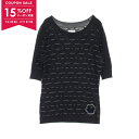 【15%OFFクーポン対象】シャネル CHANEL ニット 衣料品 トップス コットン レディース ブラック系 P47893K06108 【中古】