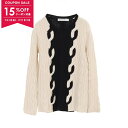 【15%OFFクーポン対象】ディオール Dior ニット 衣料品 トップス ウール カシミヤ レディース アイボリー系 / ブラック系 3H24585AM550...