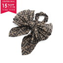 【15%OFFクーポン対象】フェンディ FENDI ズッカ アクセサリー シルク レディース ブラウン系 / ブラック系 【中古】