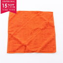 【15%OFFクーポン対象】エルメス HERMES カレタオル ステアーズ タオル 衣料品 コットン メンズ レディース オレンジ系 【中古】