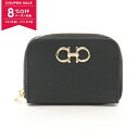 【8%OFFクーポン対象】サルヴァトーレフェラガモ Salvatore Ferragamo ダブルガンチーニ コインケース 財布 レザー レディース ブラック系...